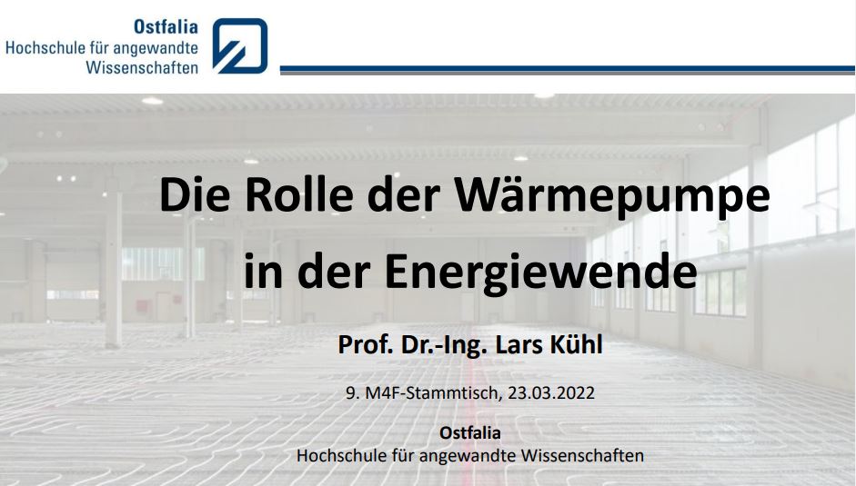 09. Stammtisch Wärmepumpen  23.03.2022 ab 19:00 Uhr 